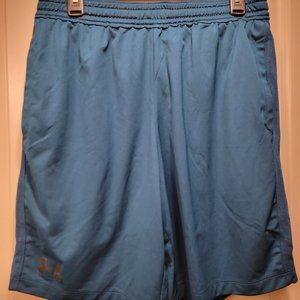 Under Armour Mens Teal Fitted Heatgear Shorts